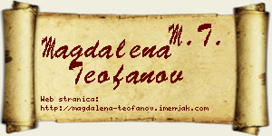 Magdalena Teofanov vizit kartica